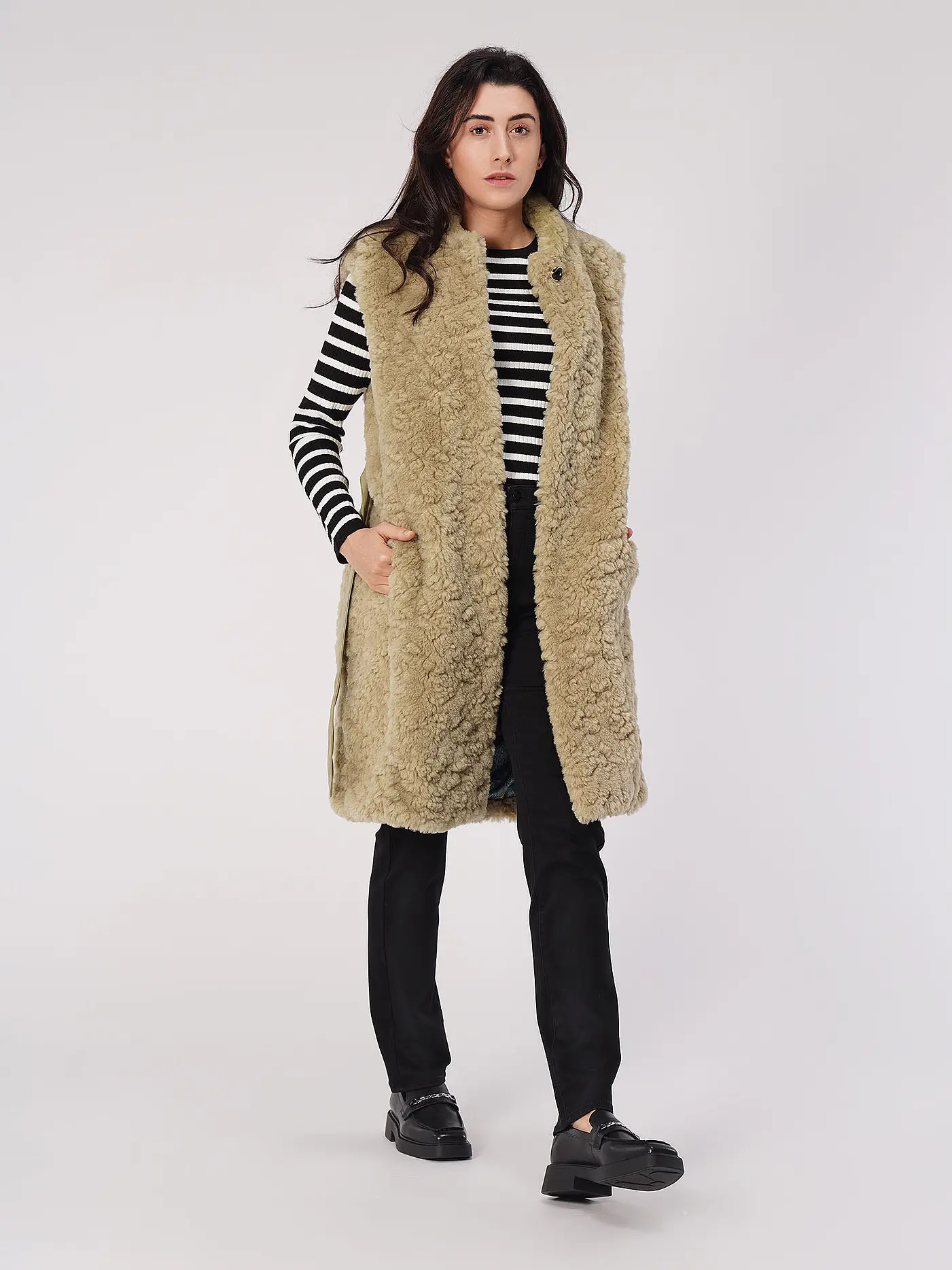 OAKWOOD | Gilet in Felloptik DESTINEE | 